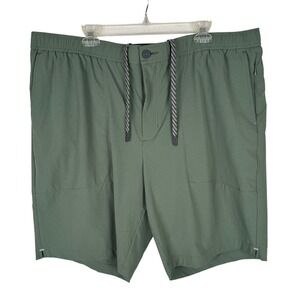 Tommy Bahama Mens 2XLB Ripstop Active Hybrid Shorts Green Stretch Drawstring